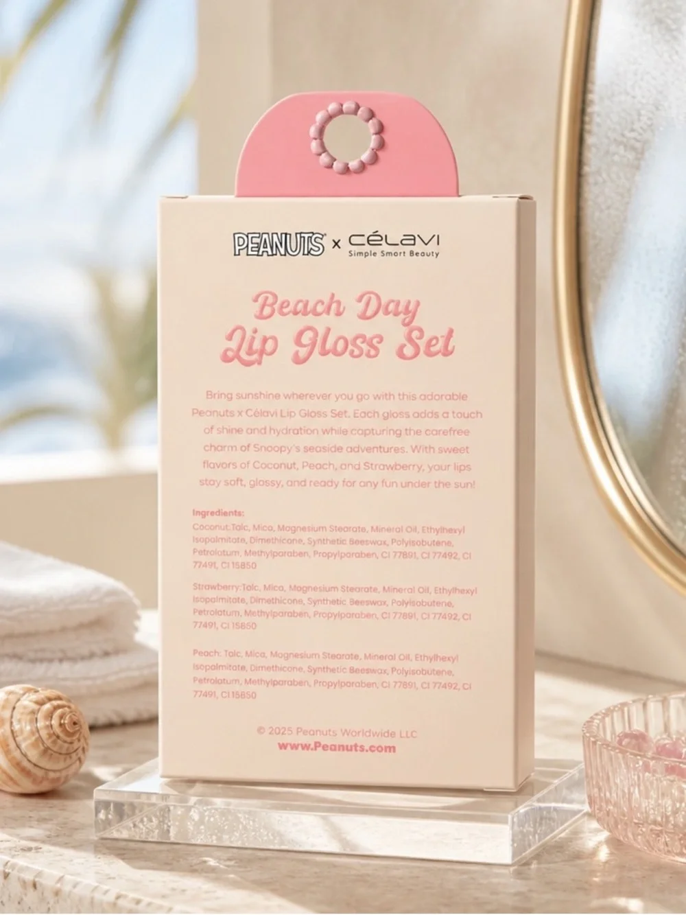 Peanuts x Célavi Beach Day Lip Gloss Set